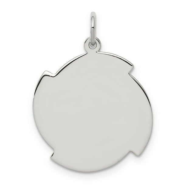 925 Sterling Silver Engravable Disc Pendant Charm Necklace Shaped Fine Jewelry For Women Gifts For Her 925 Sterling Silver Engravable Disc Pendant Charm Necklace Shaped Fine Jewelry For Women Gifts For Her